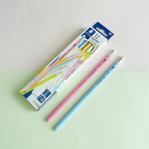 (연필캡 무료)스테들러 파스텔 연필 132 43 HB/2B 1갑(12개입)  / 미술 초등